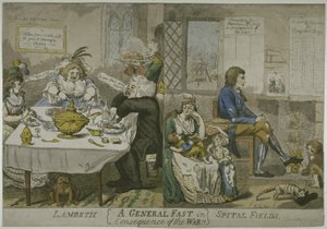 صيام عام نتيجة الحرب !! ... ، ج 1794 (الحفر الملون) بواسطة إسحاق كروكشانك